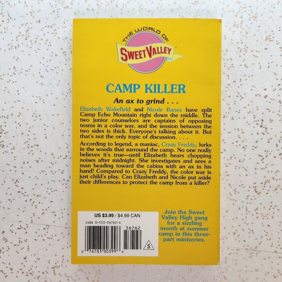 Sweet Valley High #125 Camp Killer - Picture 2 of 5